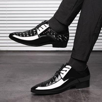 New shiny leather shoes